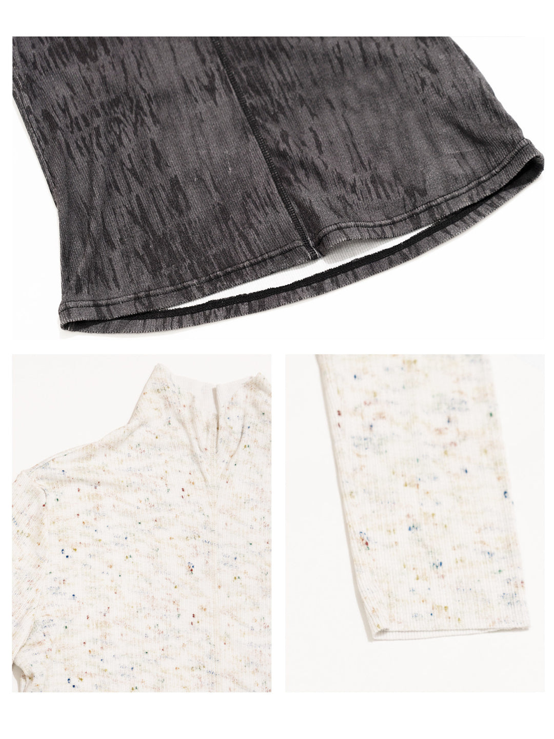 NEXT PASSPORT fitted mock-neck long-sleeve tee fabric and finish details.