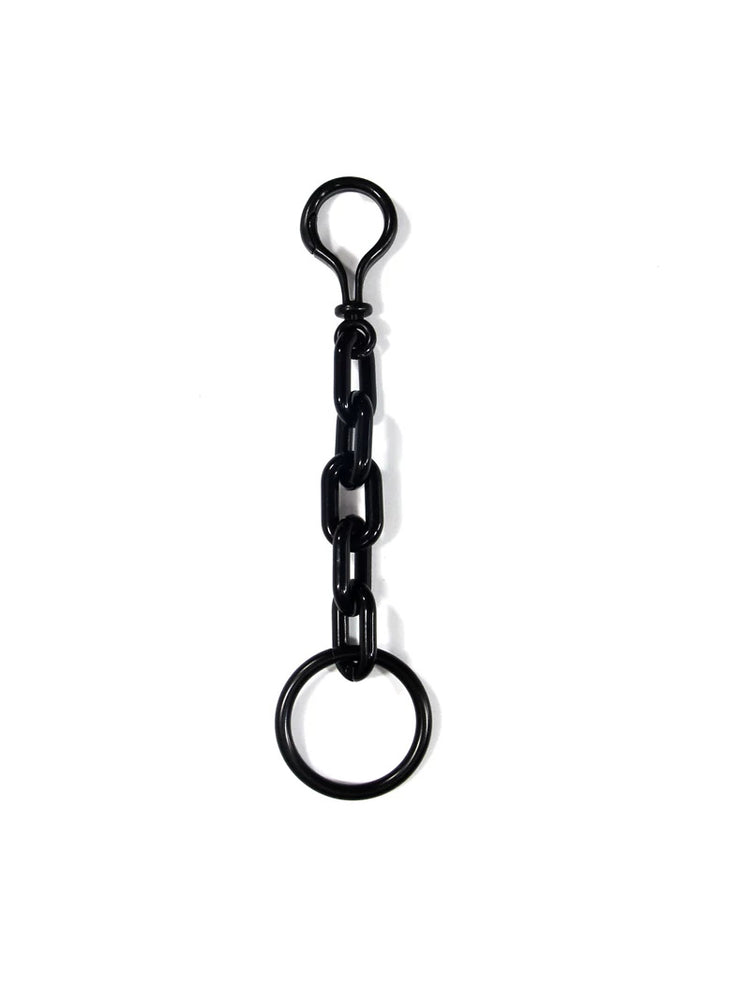 COLLATERAL — keyring black with black metal hardware