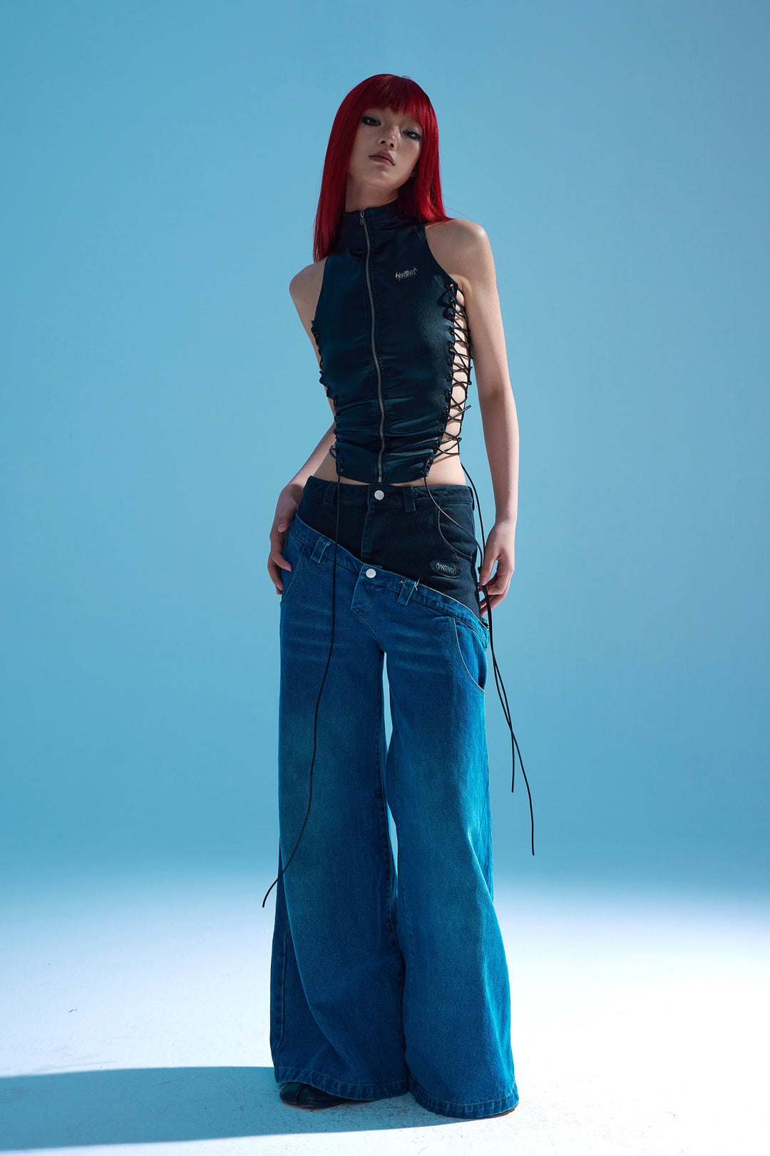 NEW PUNK double waist jeans - Dragon Star