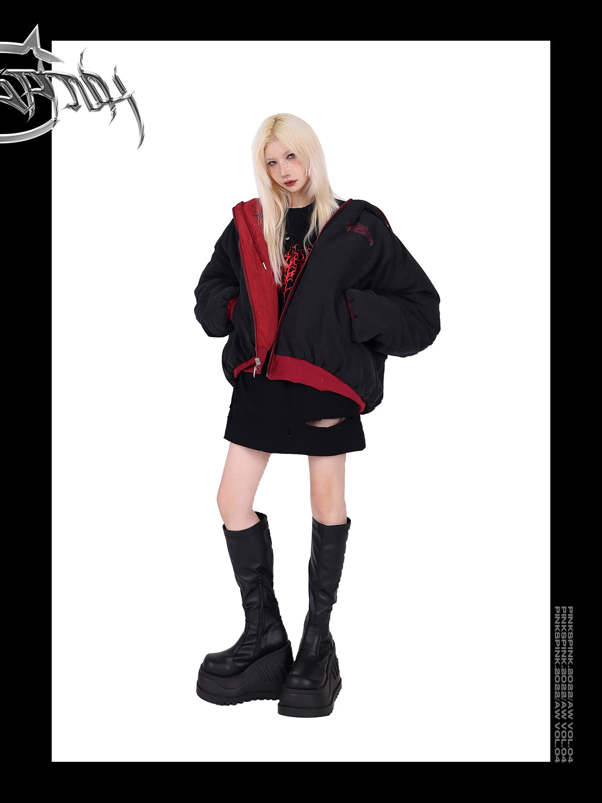 PINKSPINK double-sided hooded jacket - Dragon Star