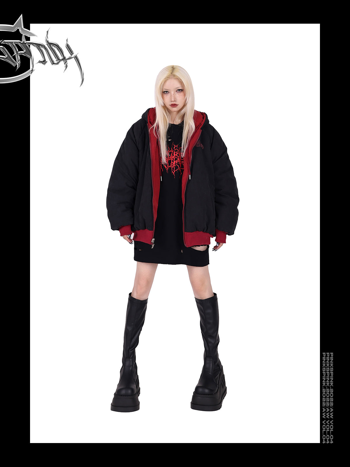 PINKSPINK double-sided hooded jacket - Dragon Star