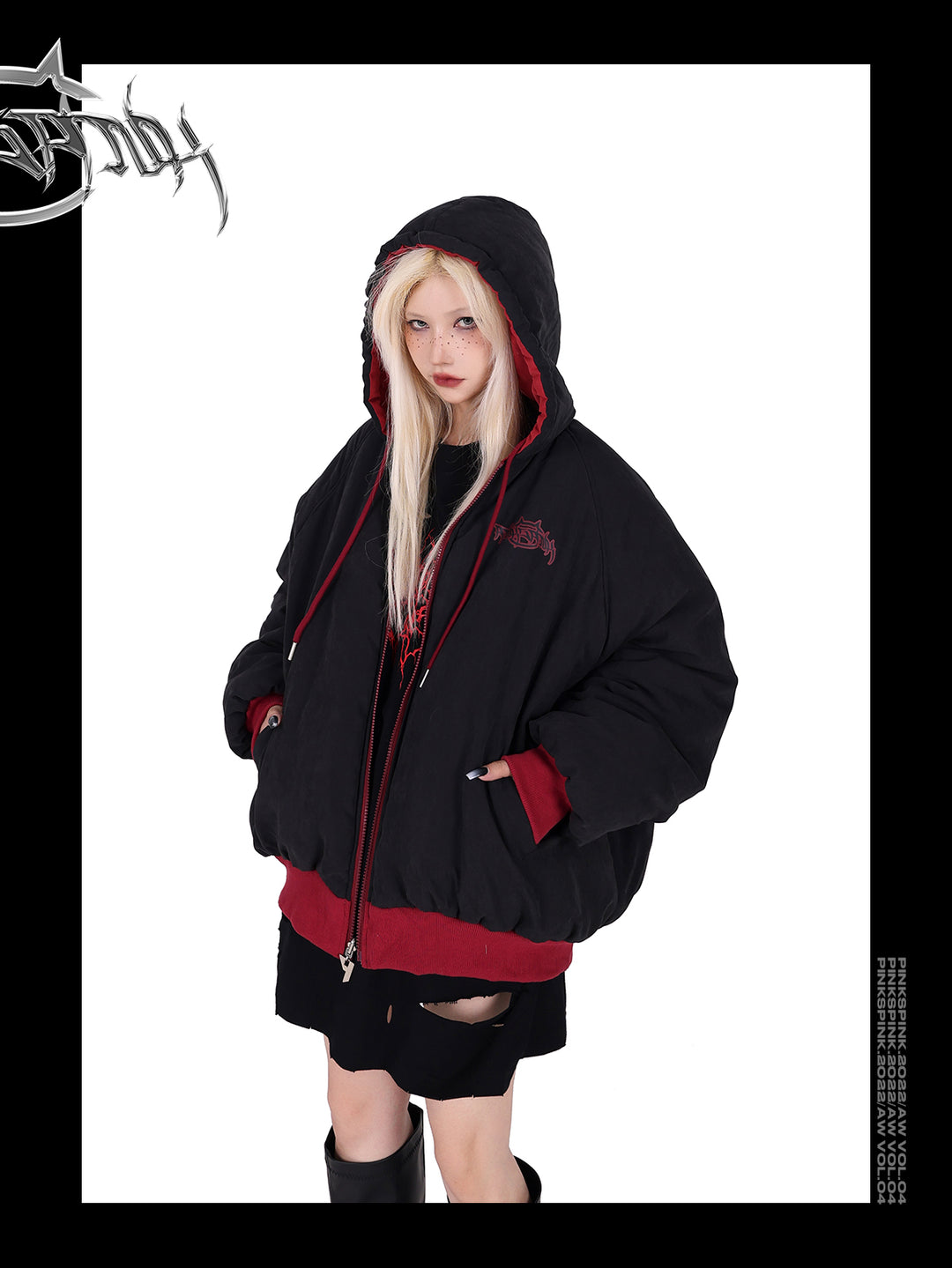 PINKSPINK double-sided hooded jacket - Dragon Star