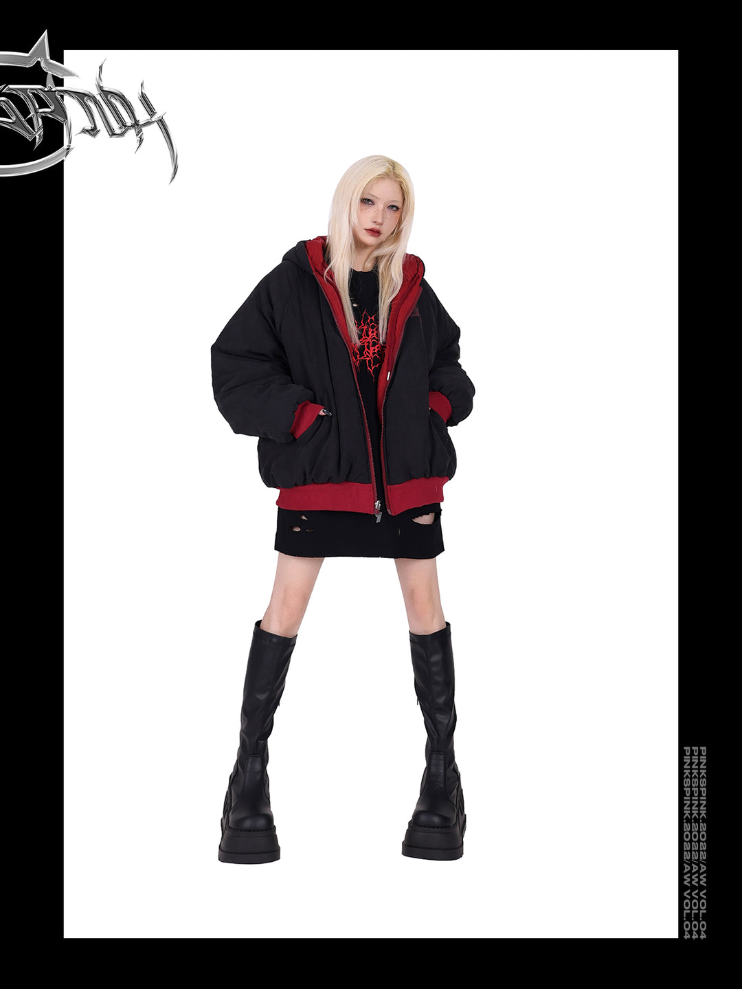 PINKSPINK double-sided hooded jacket - Dragon Star