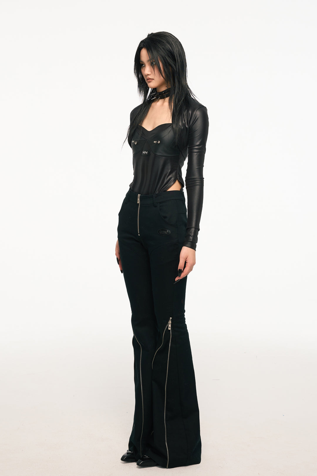 BLACK WIDOW elastic two-piece bodysuit - Dragon Star