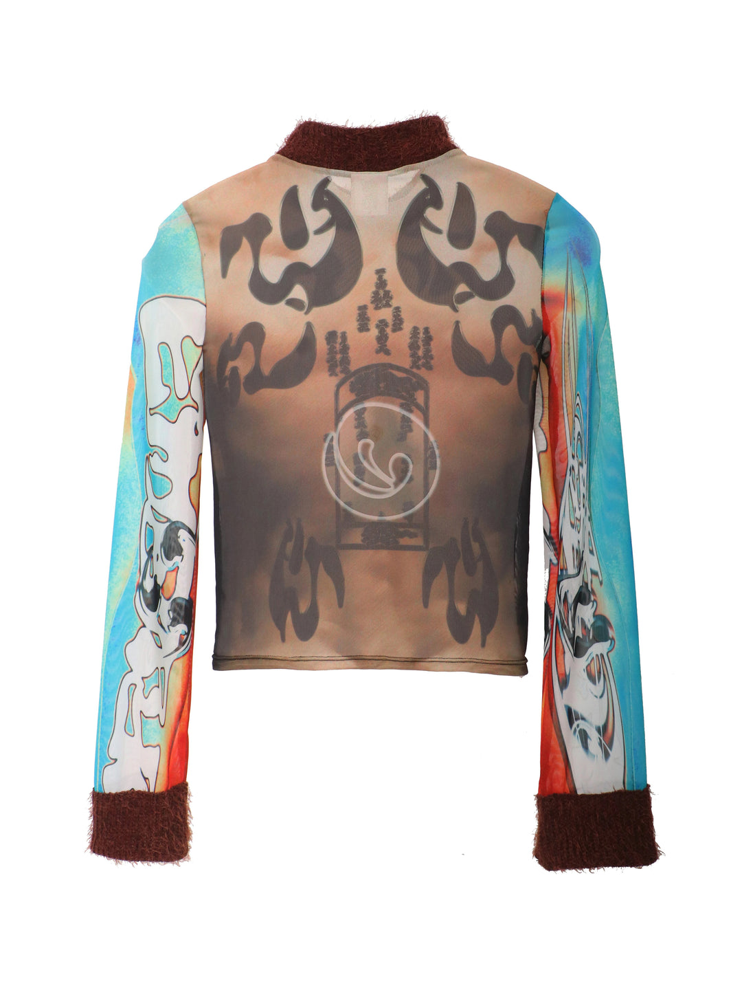 Embryo Power Totem Muscle Print Mesh Top