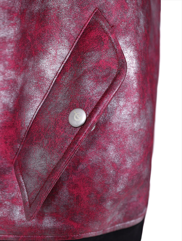 PINKSPINK COCKSCOMB mohawk padded jacket in PINK — snap-fastened pocket detail.