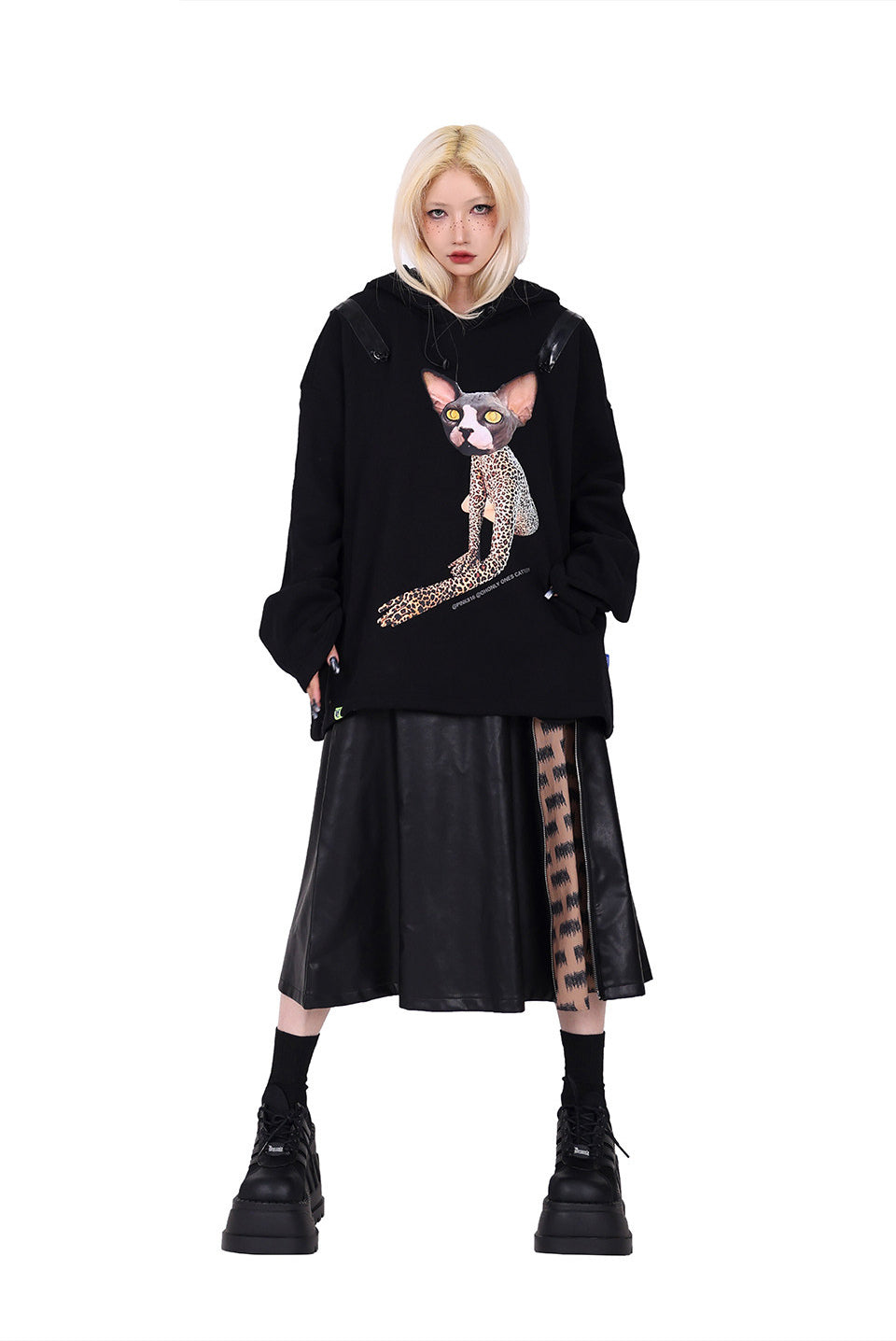 PINKSPINK EXHIBITION CORE zip A-line midi skirt — catalog view showing the design and silhouette