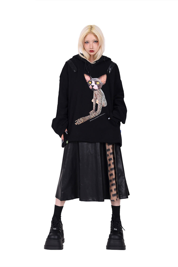 PINKSPINK EXHIBITION CORE zip A-line midi skirt — catalog view showing the design and silhouette