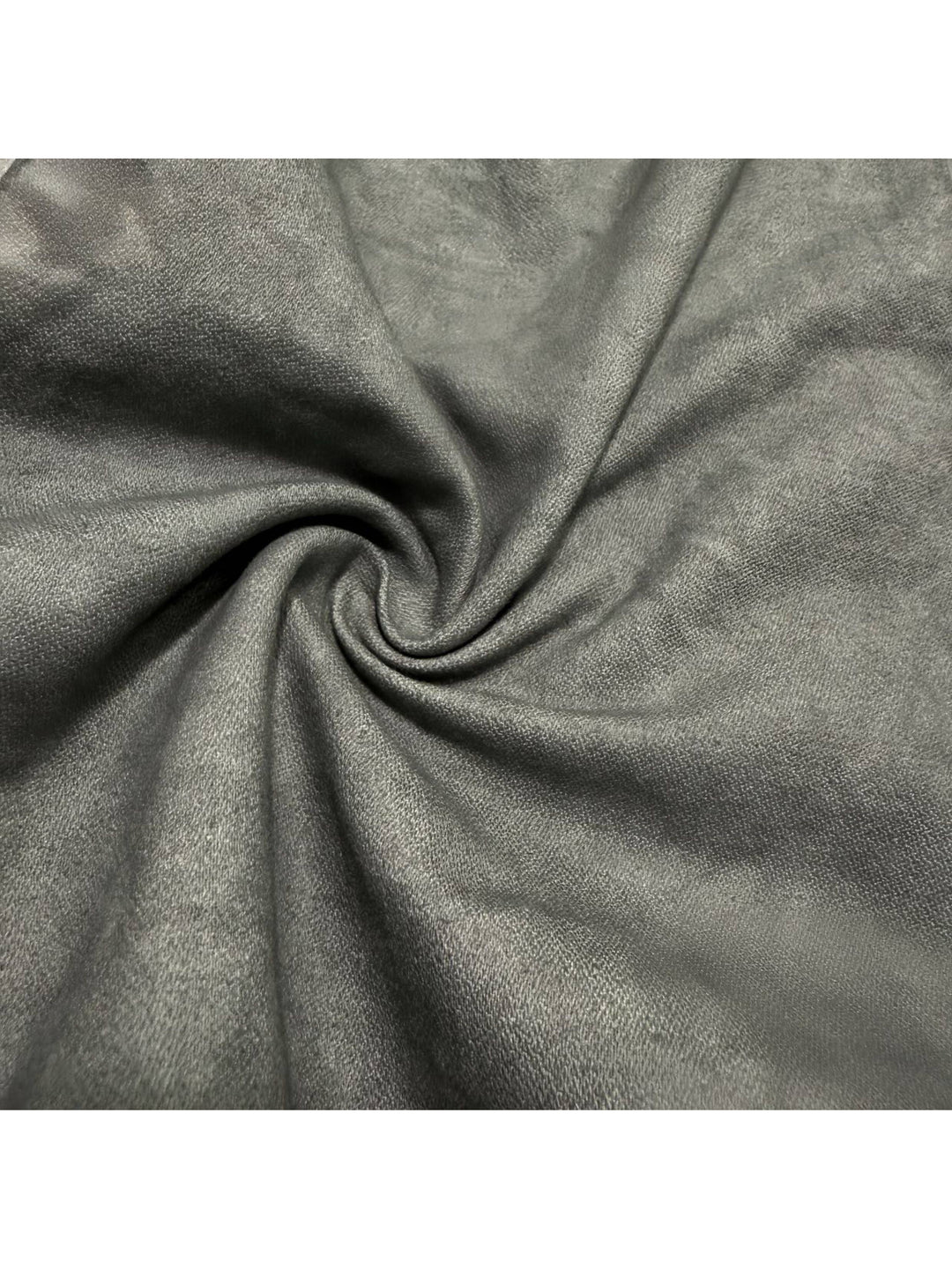 GAIA gravel brown open-collar technical robe — gravel brown washed cotton fabric texture close-up
