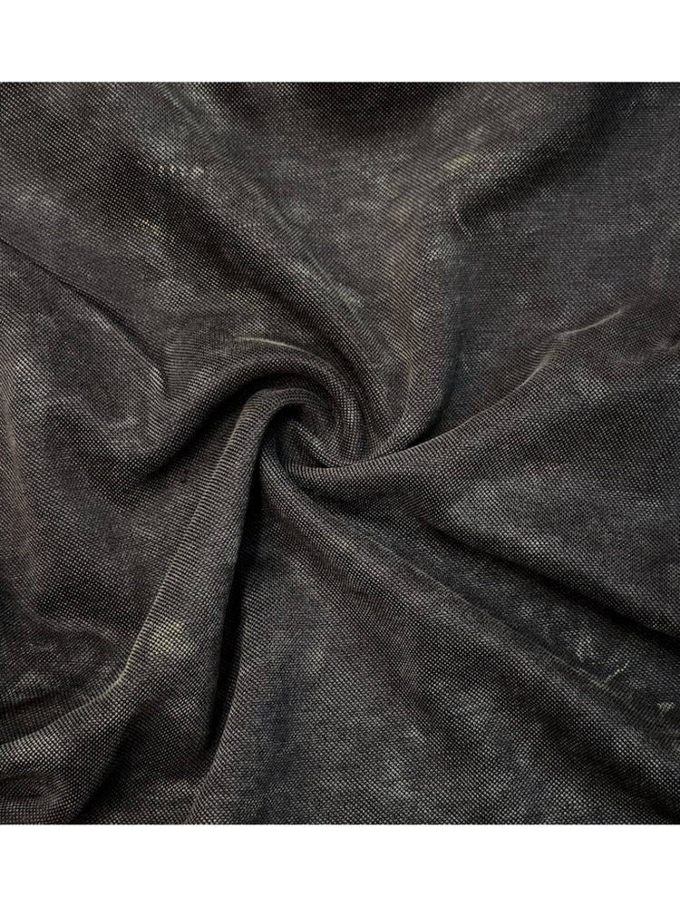 RIFT ARC deconstructed tank in washed gray — fabric texture close-up