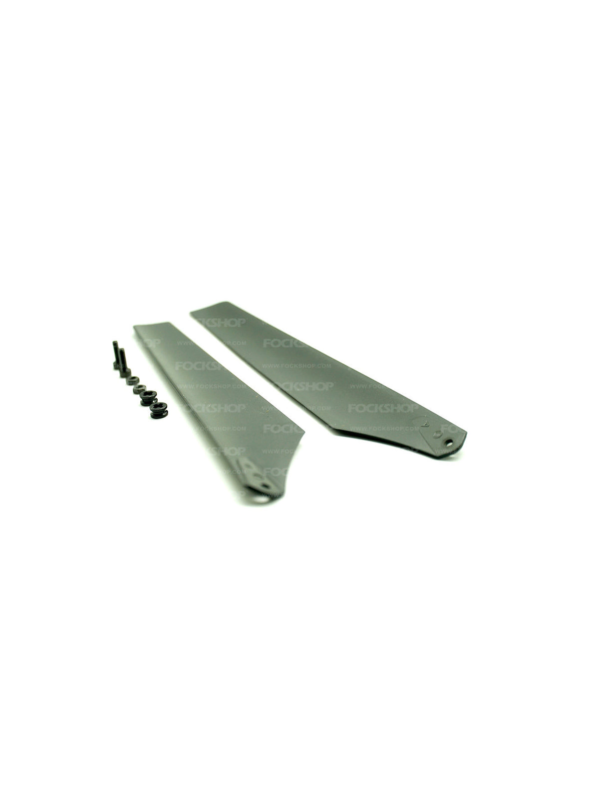 FOCKSHOP REBORN mechanical mask horn pair — reverse sides of the horn pair showing the mounting holes