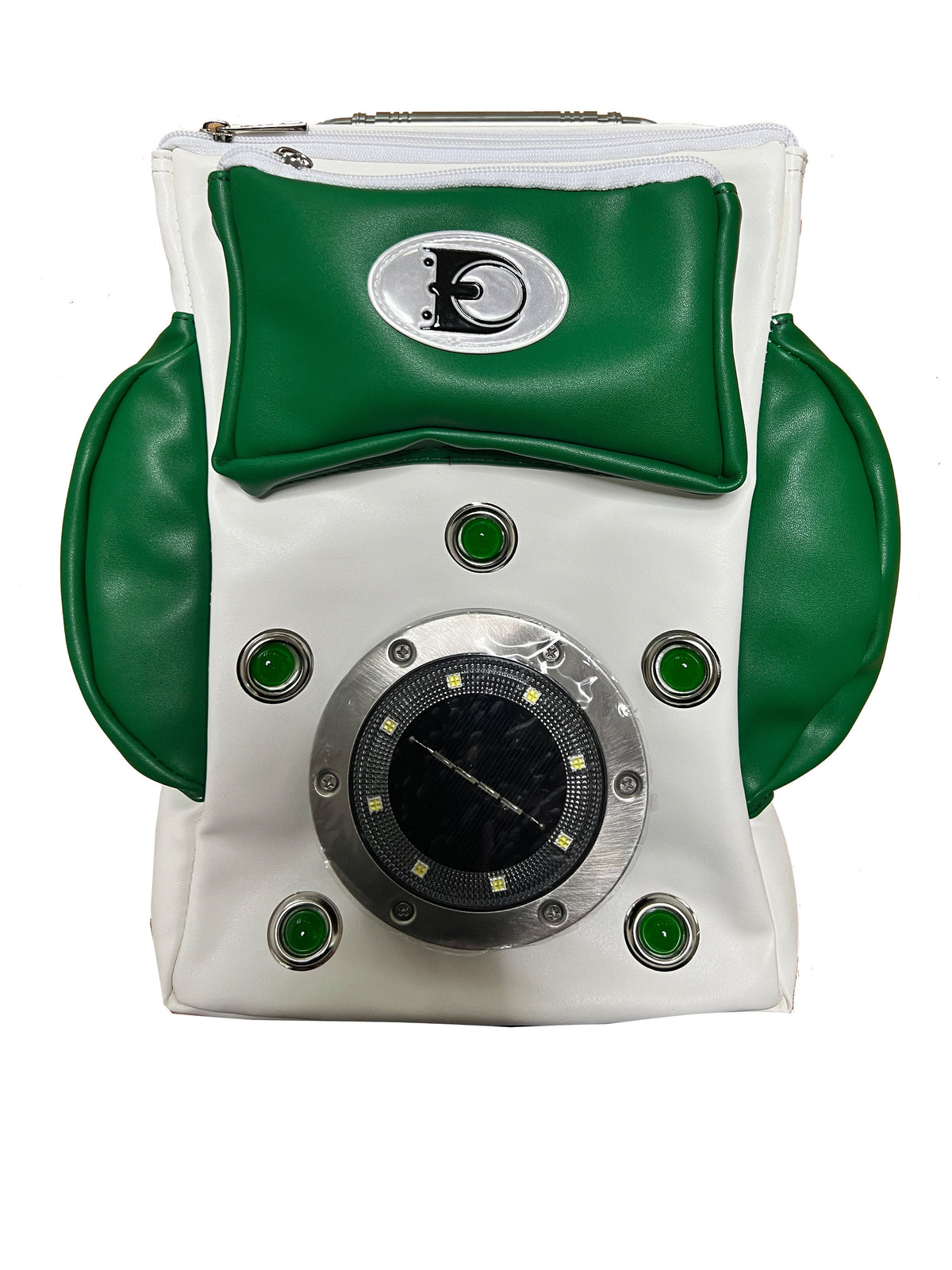 EMBRYO SOLAR PHONE sculptural crossbody bag — clean front detail