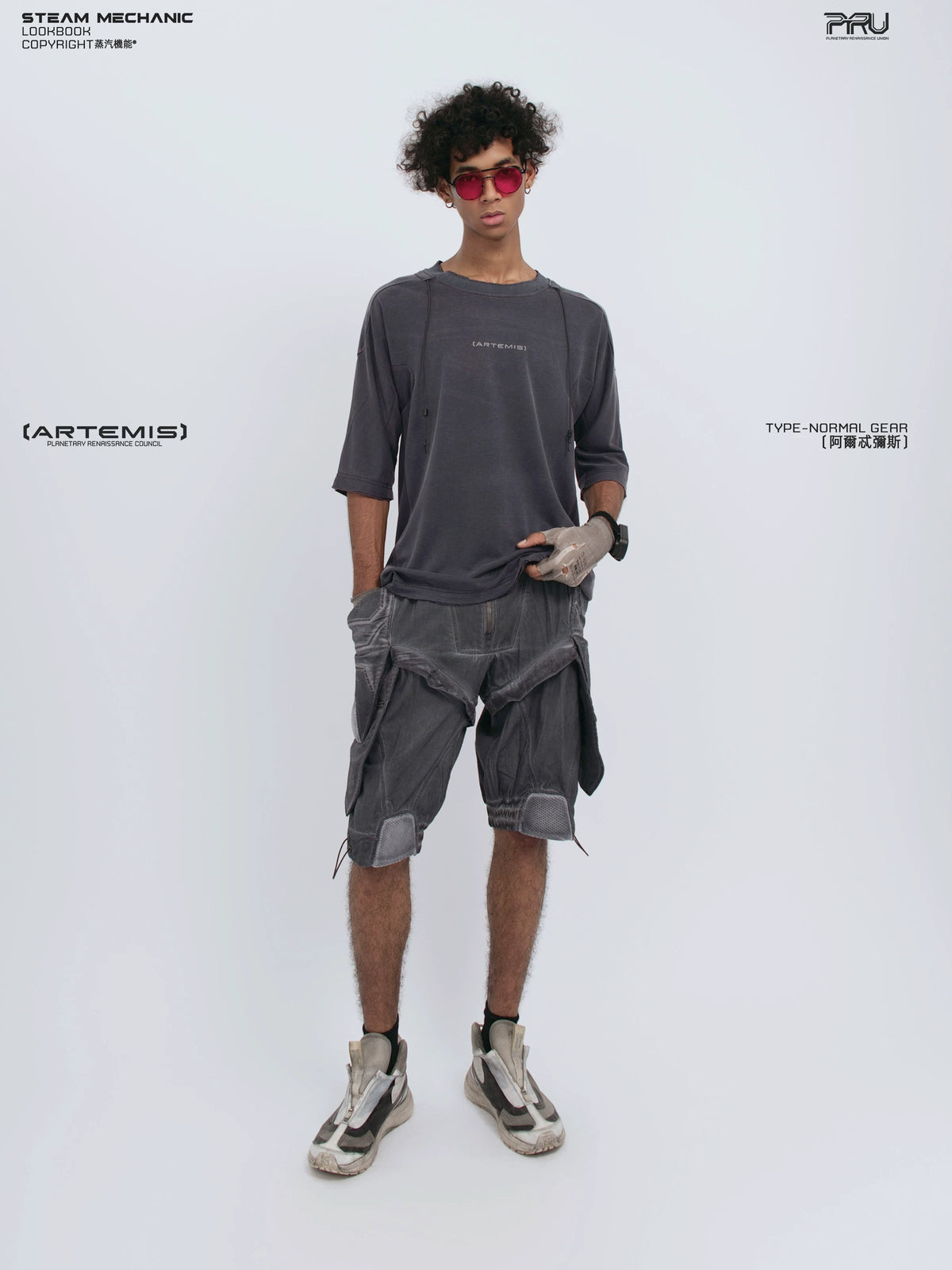 LIGHTSHADOW spirit deconstructed technical tee — construction detail