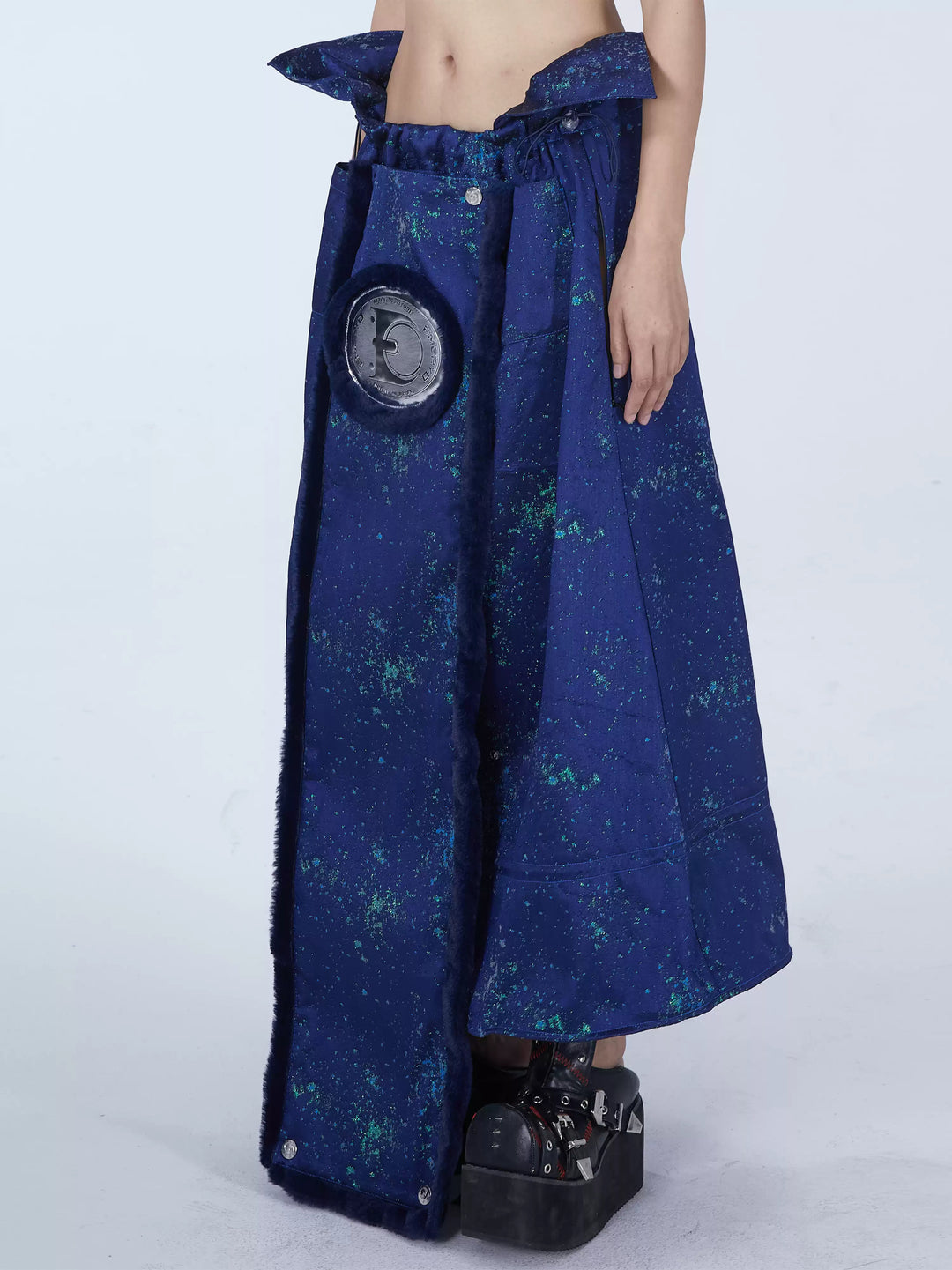 EMBRYO GALAXY convertible skirt & bustier — side or detail presentation
