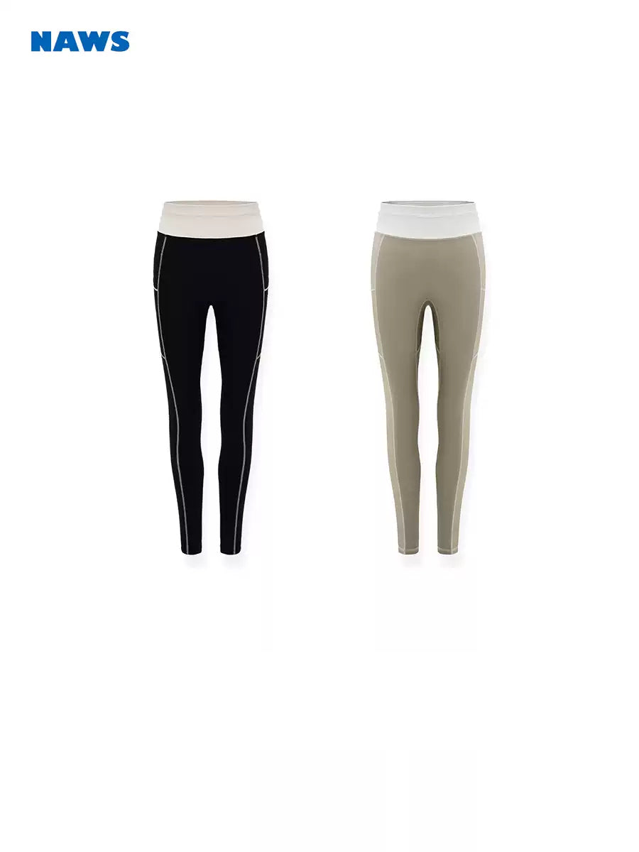 NAWS CLOUD Lycra cycling leggings — alternate gallery view showing the design details