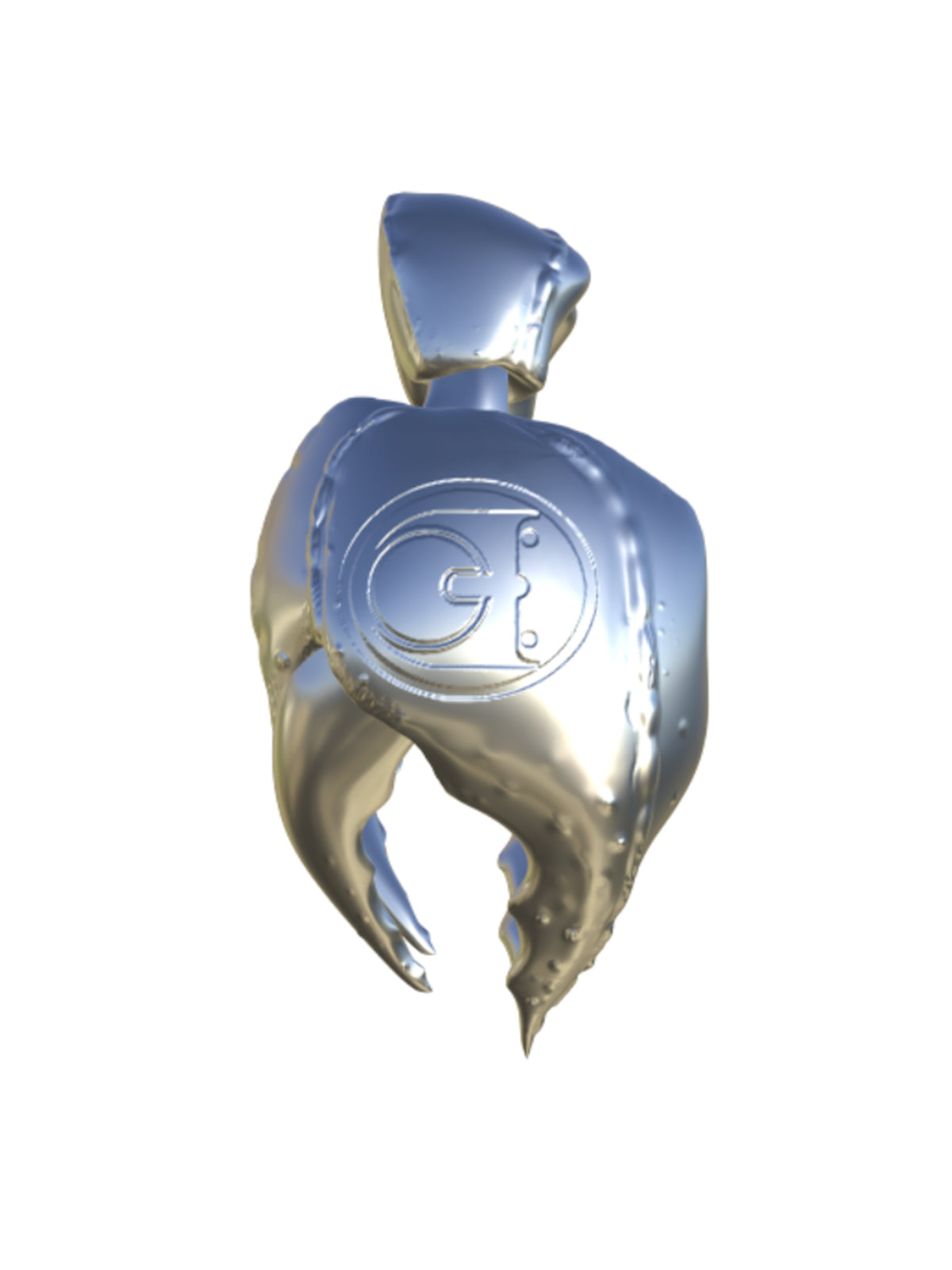 EMBRYO VENOM CLAW sculptural earrings — alternate styled presentation