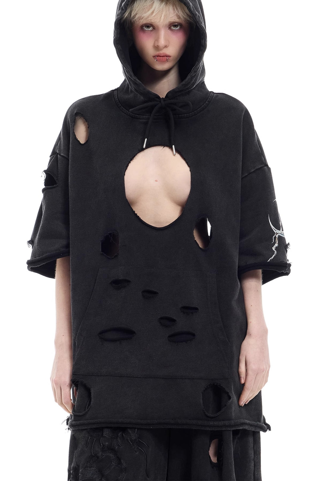 PINKSPINK Three-Dimensional Cut-Out Electric Moon Sweatshirt
