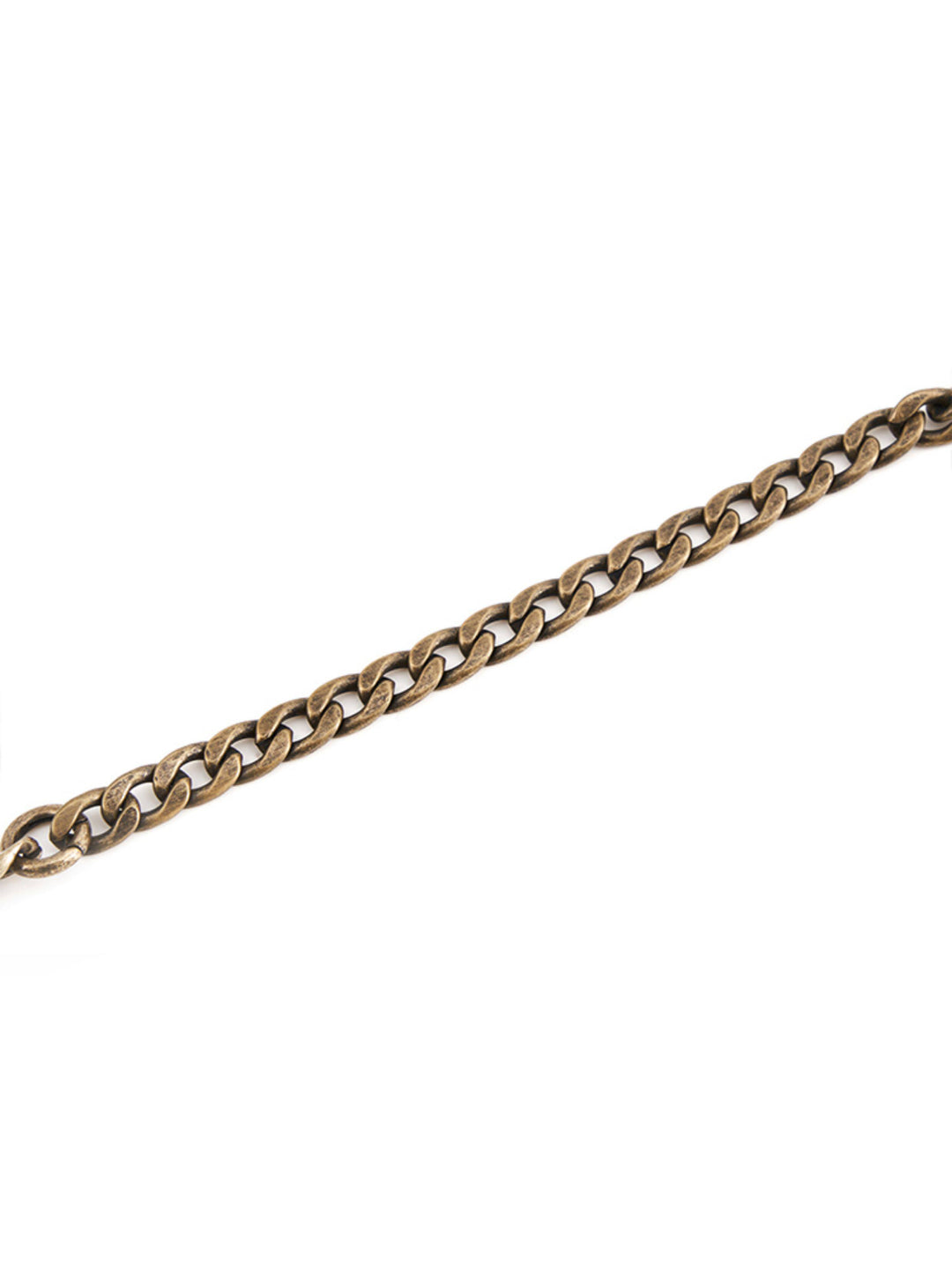 NAWS DIESEL WRAP antique chain necklace — modeled front styling view