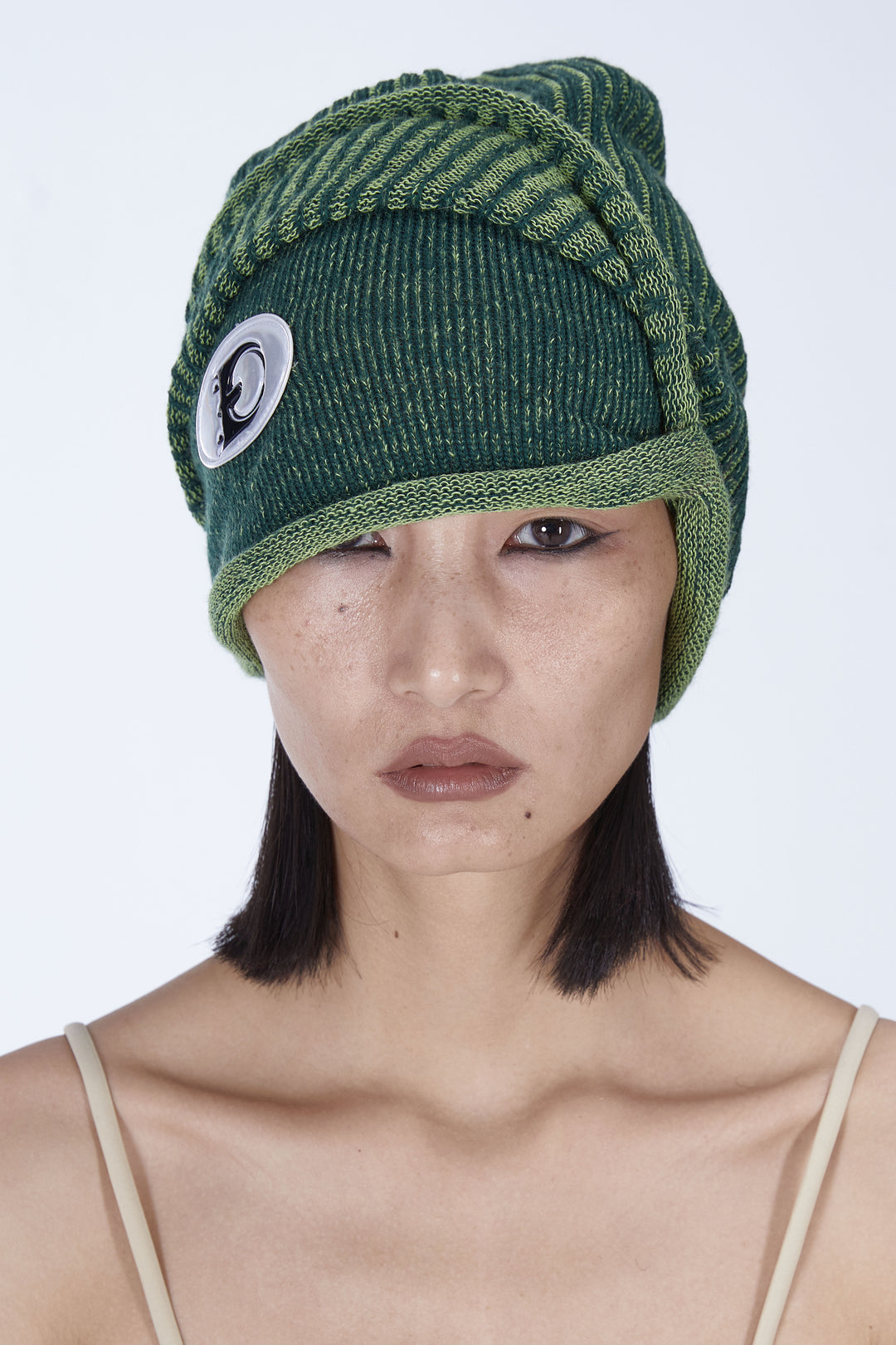 EMBRYO DOUBLE FORM convertible knit hat — construction detail