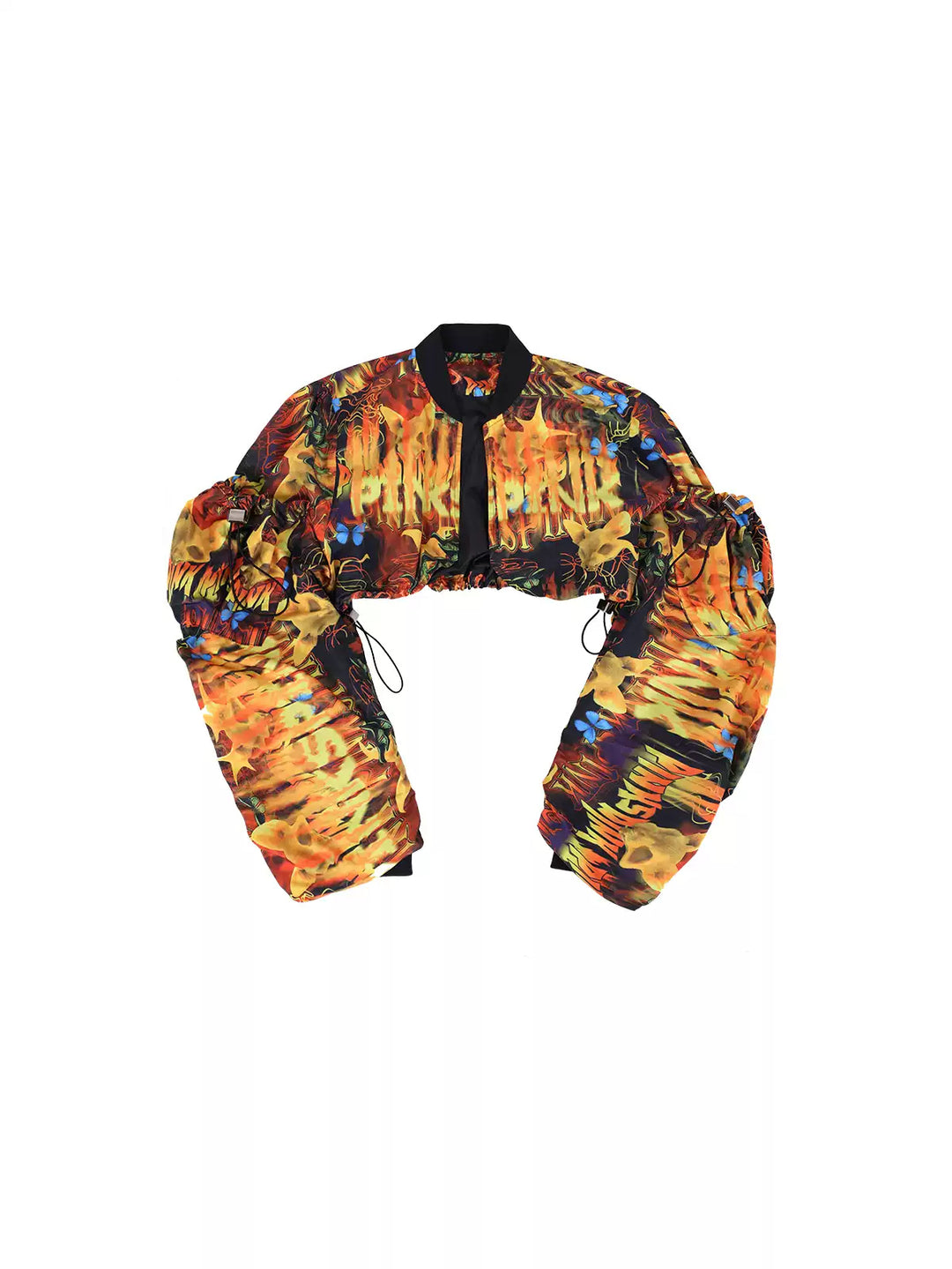PINKSPINK FIRE VEIL cropped sun-protection top — alternate gallery view showing the design details
