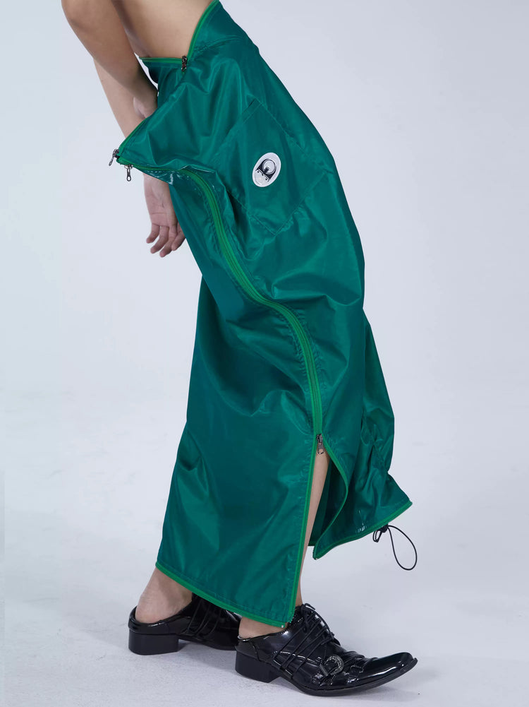 EMBRYO SLEEP POD convertible dress & bag — rear or construction presentation