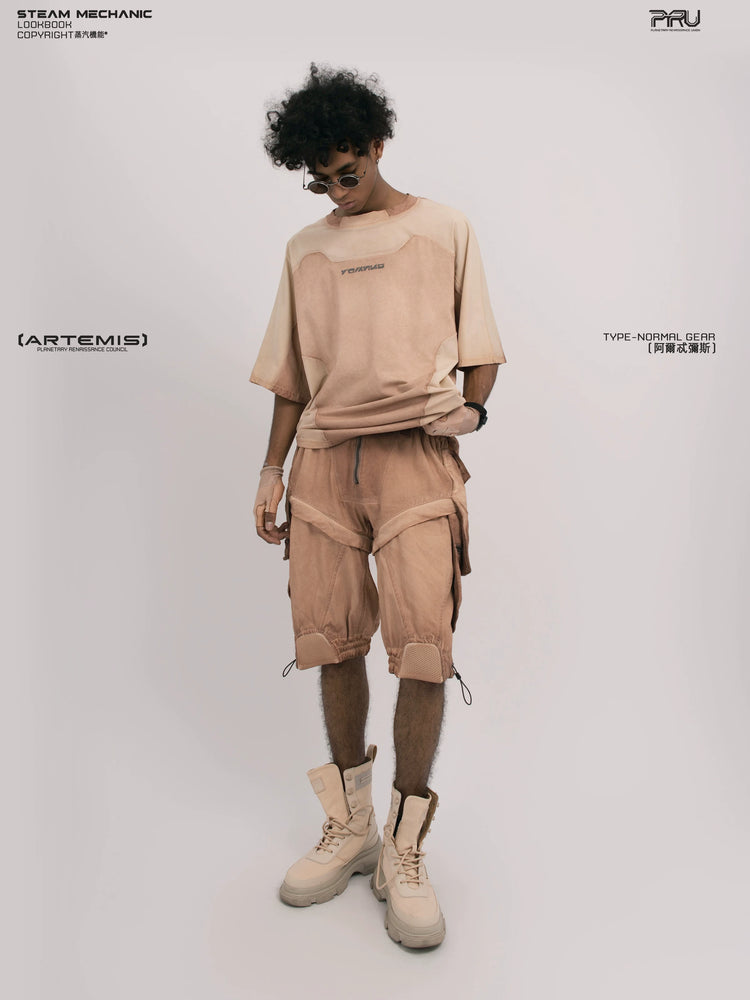 VOID soft dawn orange breathable technical tee — alternate product view