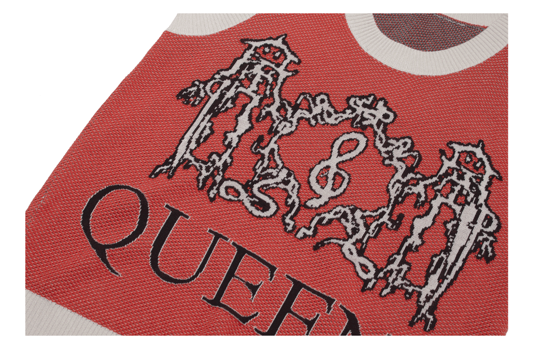 4RE1GN Lightning Dragon Jacquard Knit Vest