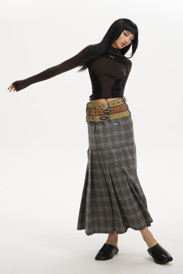 RETROFUTURE heavy wool skirt - Dragon Star