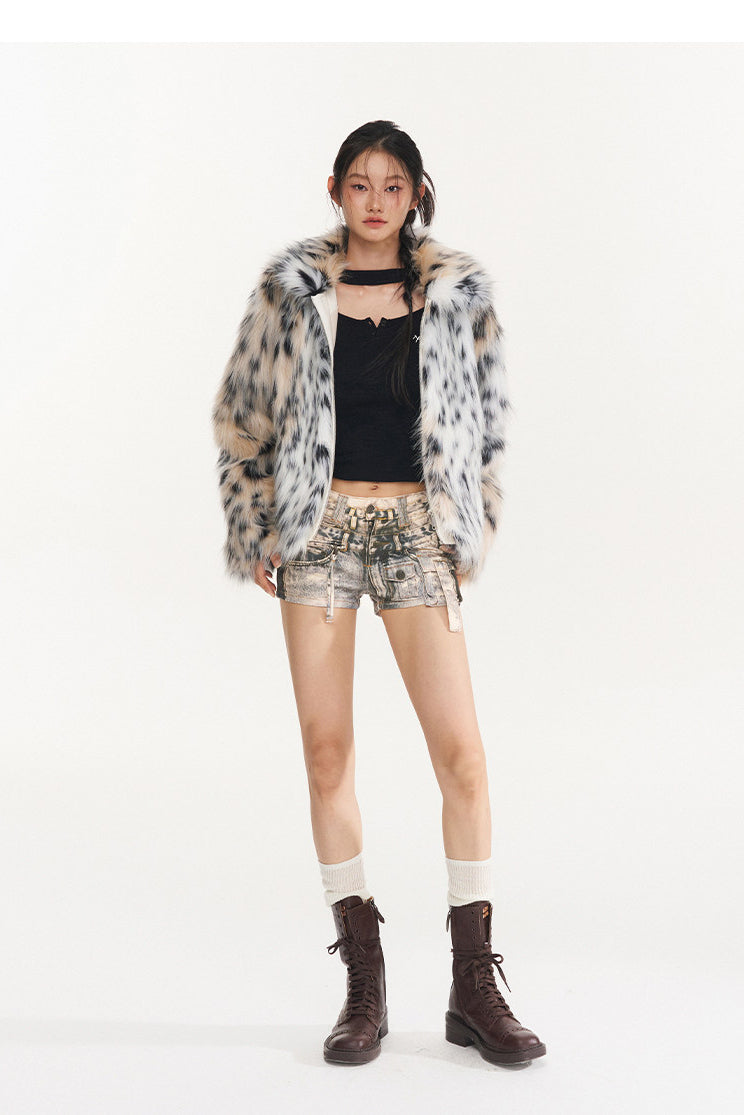 NAWS PRINTLAB multi-pocket denim shorts — catalog view showing the design and silhouette