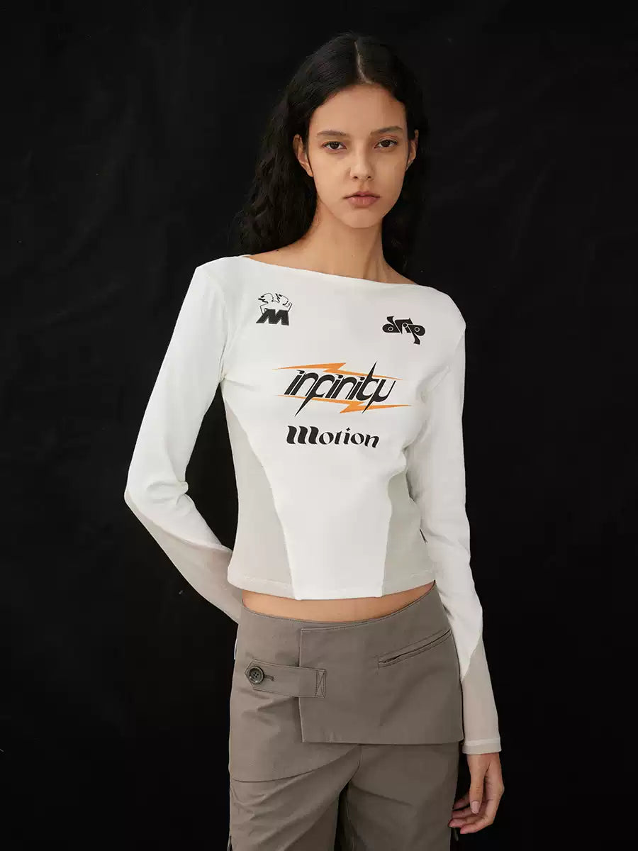 DAMAGE ASIA AW24 Racing Print Slim Tee