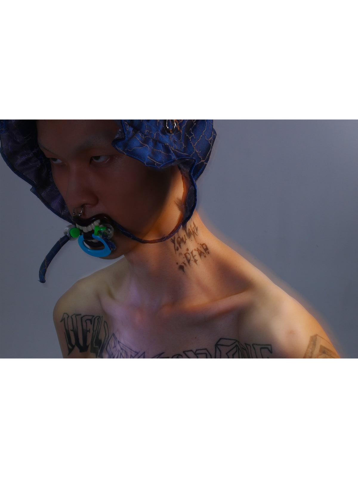 EMBRYO DEVIL CHILD sculptural pendant necklace — construction detail
