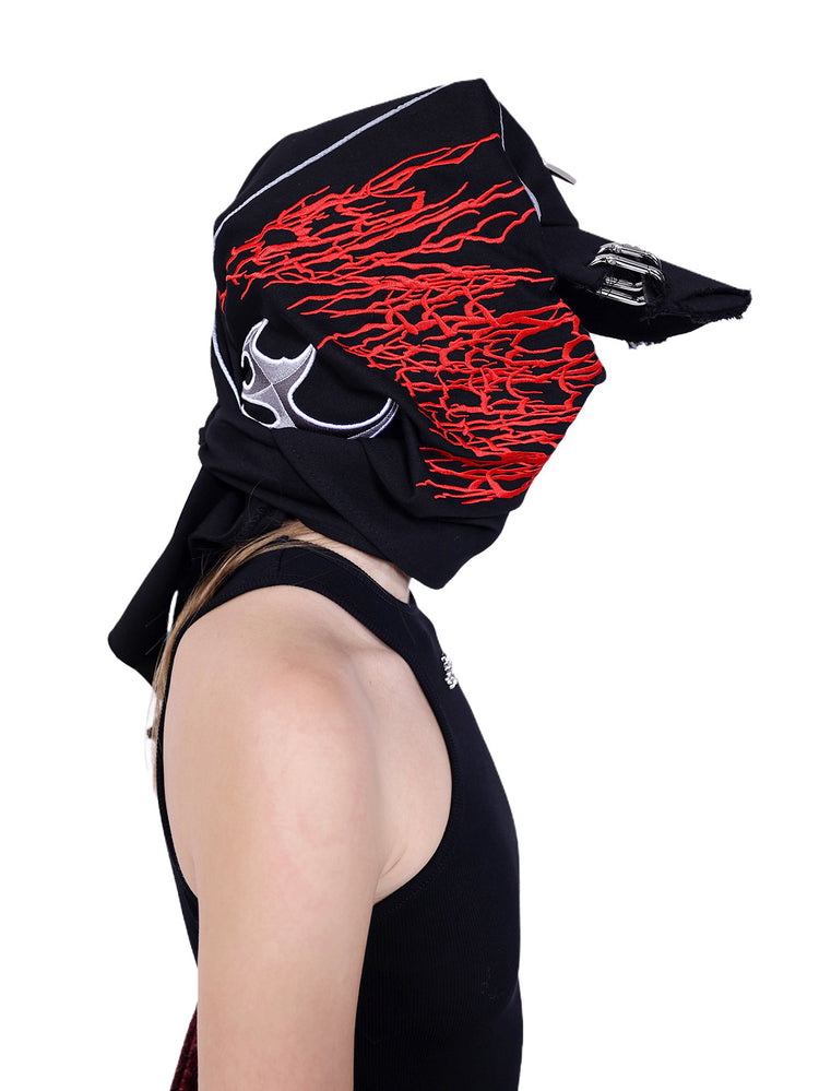 PINKSPINK ELECTRIC MOON embroidered bandana baseball cap — catalog view showing the design and silhouette