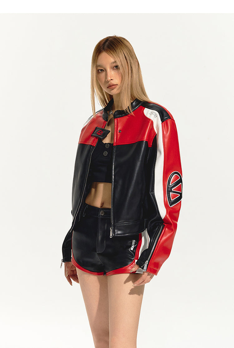 NAWS Short Leather Motorcycle Shorts