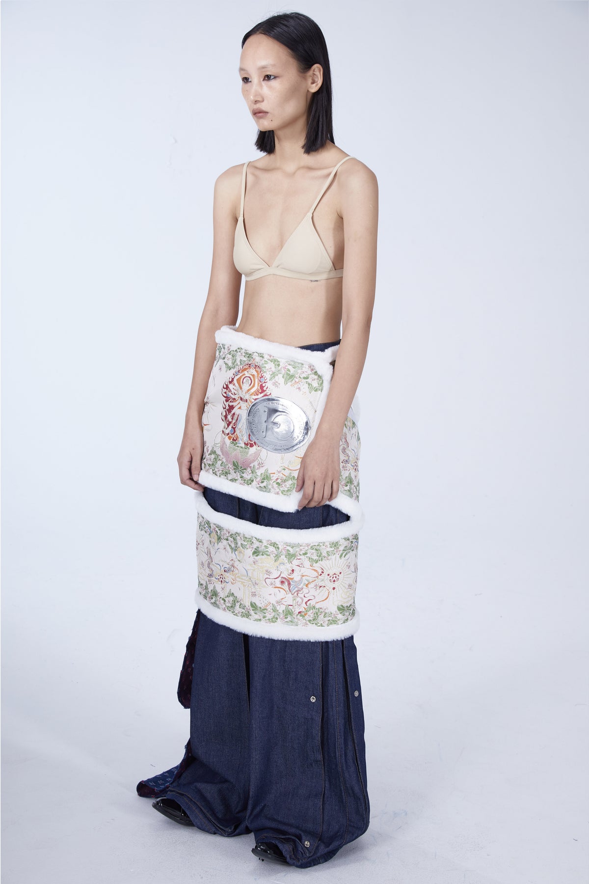 EMBRYO BONE COURT convertible padded dress — construction detail