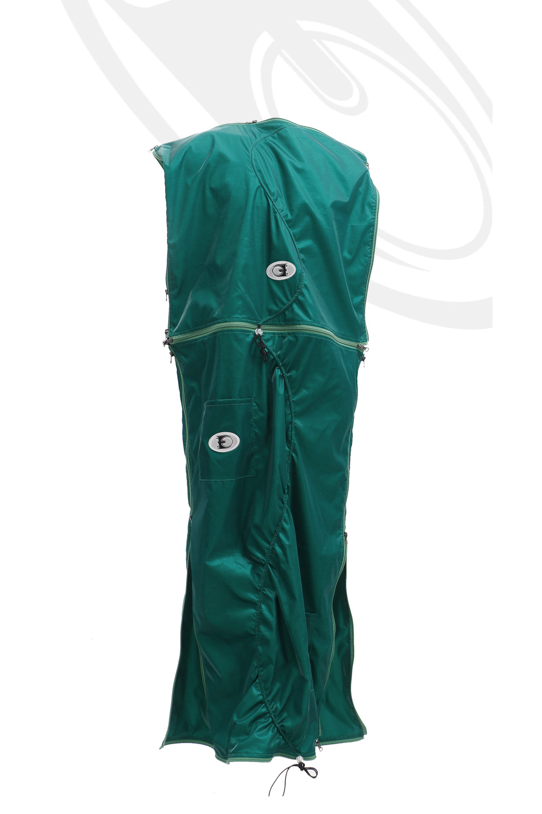 EMBRYO SLEEP POD convertible dress & bag — full-length modeled view