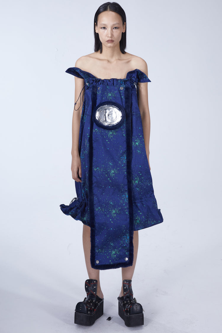 EMBRYO GALAXY convertible skirt & bustier — alternate modeled angle