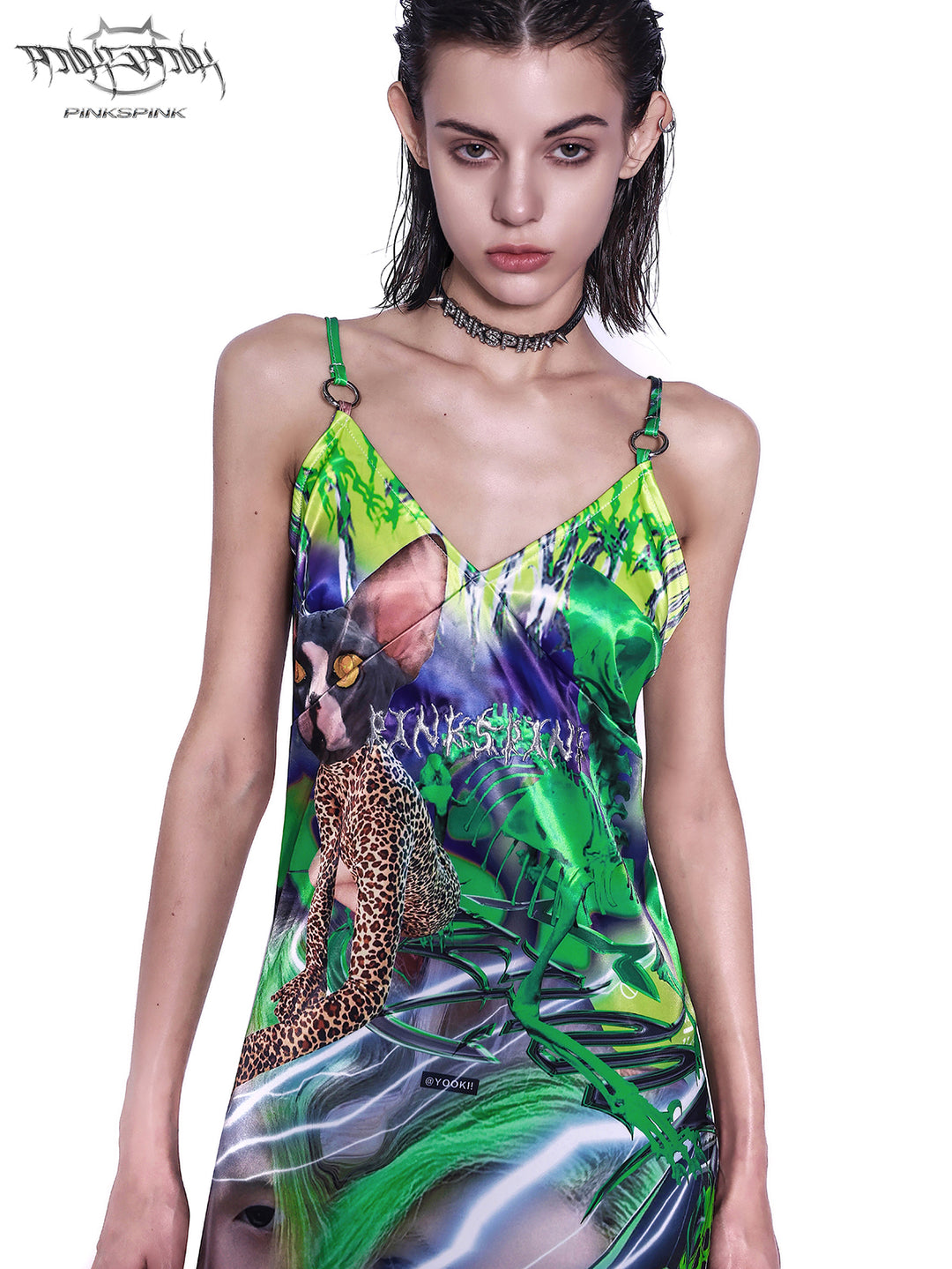 SPHINX CAT FLUORESCENT DIGITAL DRESS