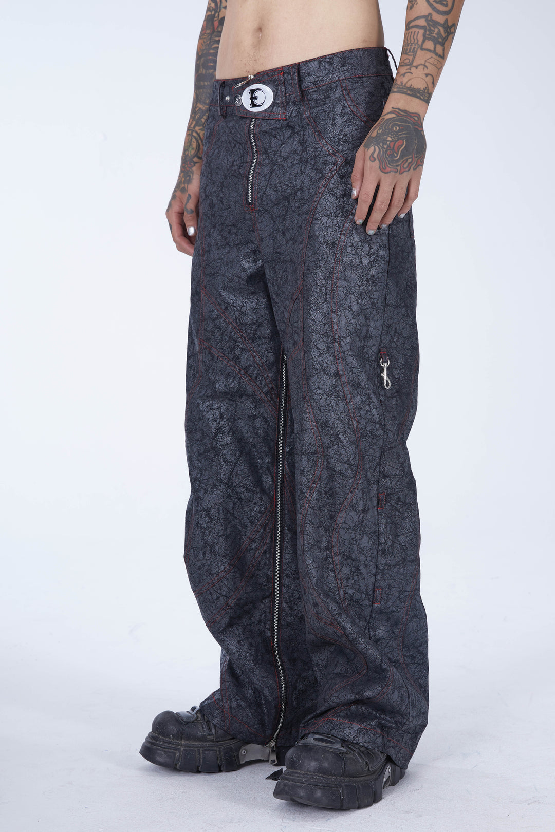 EMBRYO STRUCTURE convertible bustier & wide-leg pants — product-only front view