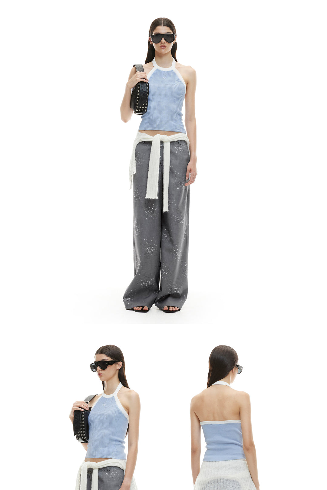NAWS EQUESTRIAN wool halter vest — catalog view showing the design and silhouette