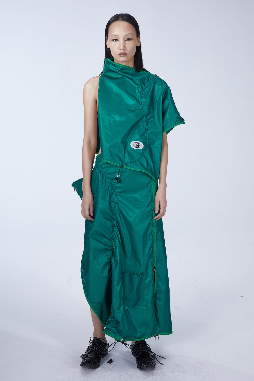 EMBRYO SLEEP POD convertible dress & bag — construction detail