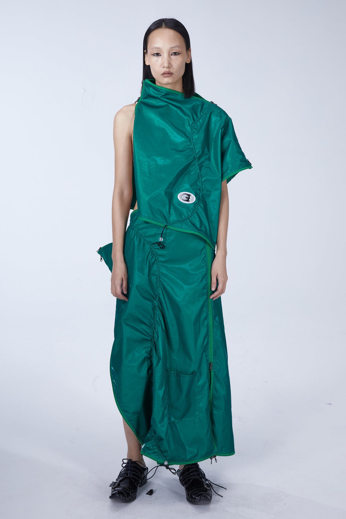 EMBRYO SLEEP POD convertible dress & bag — construction detail