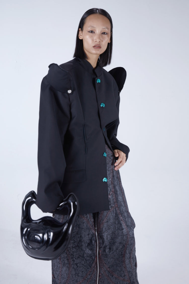 EMBRYO IMPERIAL GUARD detachable-shoulder Zhongshan blazer — additional product detail view
