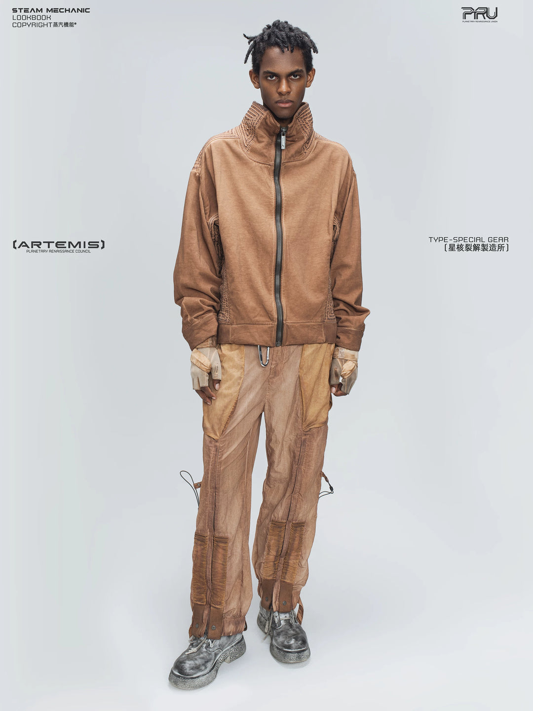 STARCORE venus orange engineer utility pants — alternate product view