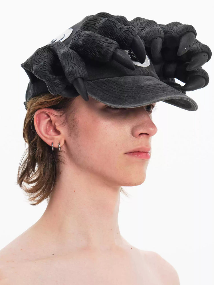 EMBRYO CLAW WASH distressed baseball cap — alternate product presentation