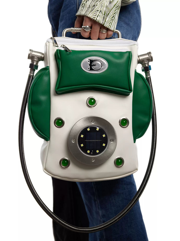 EMBRYO SOLAR PHONE sculptural crossbody bag — front product presentation