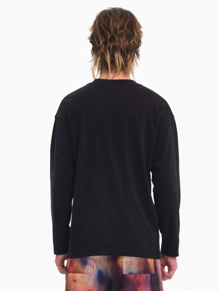 EMBRYO CAVERN CROSS graphic long-sleeve tee — side or detail presentation