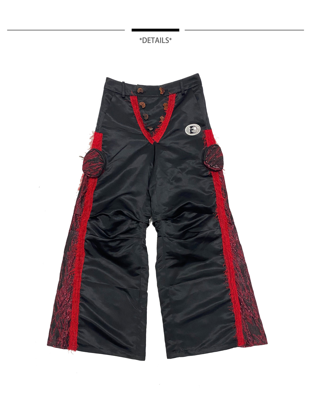 EMBRYO IMPACT SHIELD padded wide-leg pants — alternate modeled angle