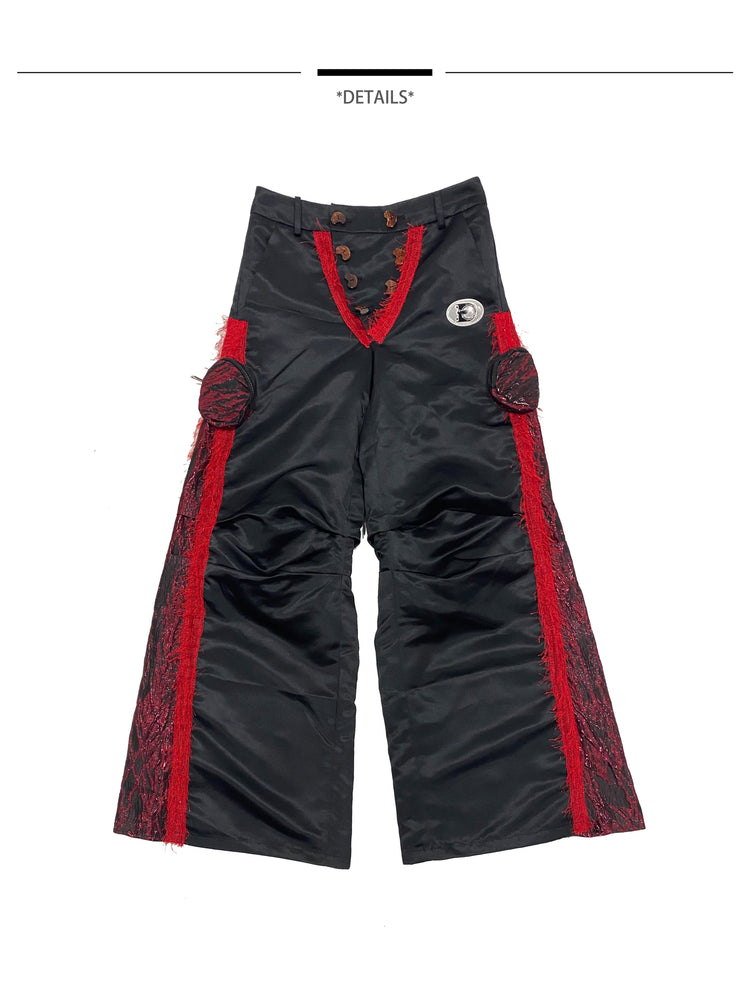 EMBRYO IMPACT SHIELD padded wide-leg pants — alternate modeled angle