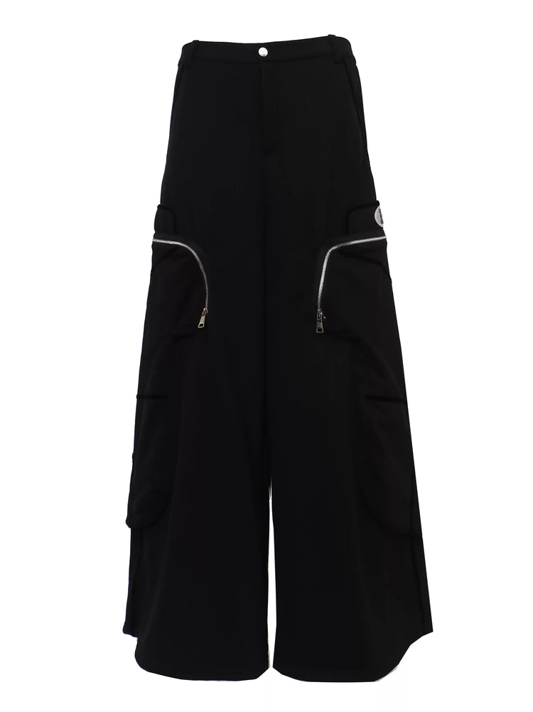 EMBRYO BIG POCKET wide-leg sweatpants — construction detail