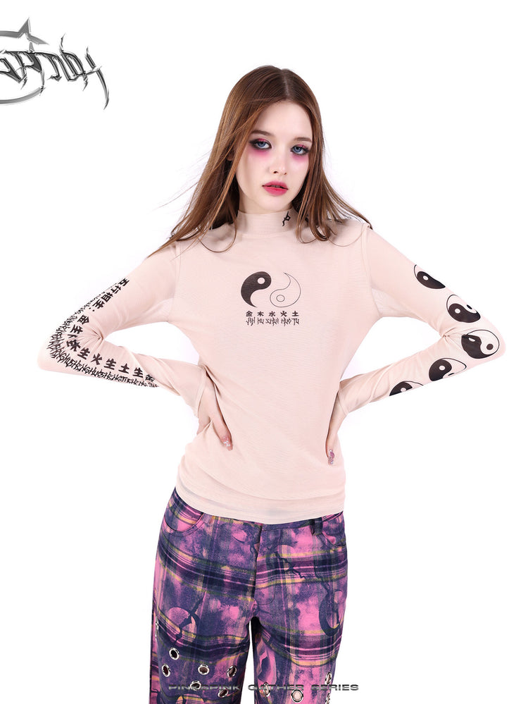 PINKSPINK ELECTRIC MOON wasteland plaid straight-leg pants — cleaned hero collage showing the complete design